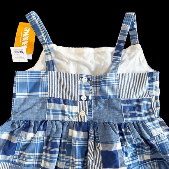 Gymboree NWT Blue Plaid Dress and Beach tank Top bundle girls size 6 summer #704 - Picture 6 of 8